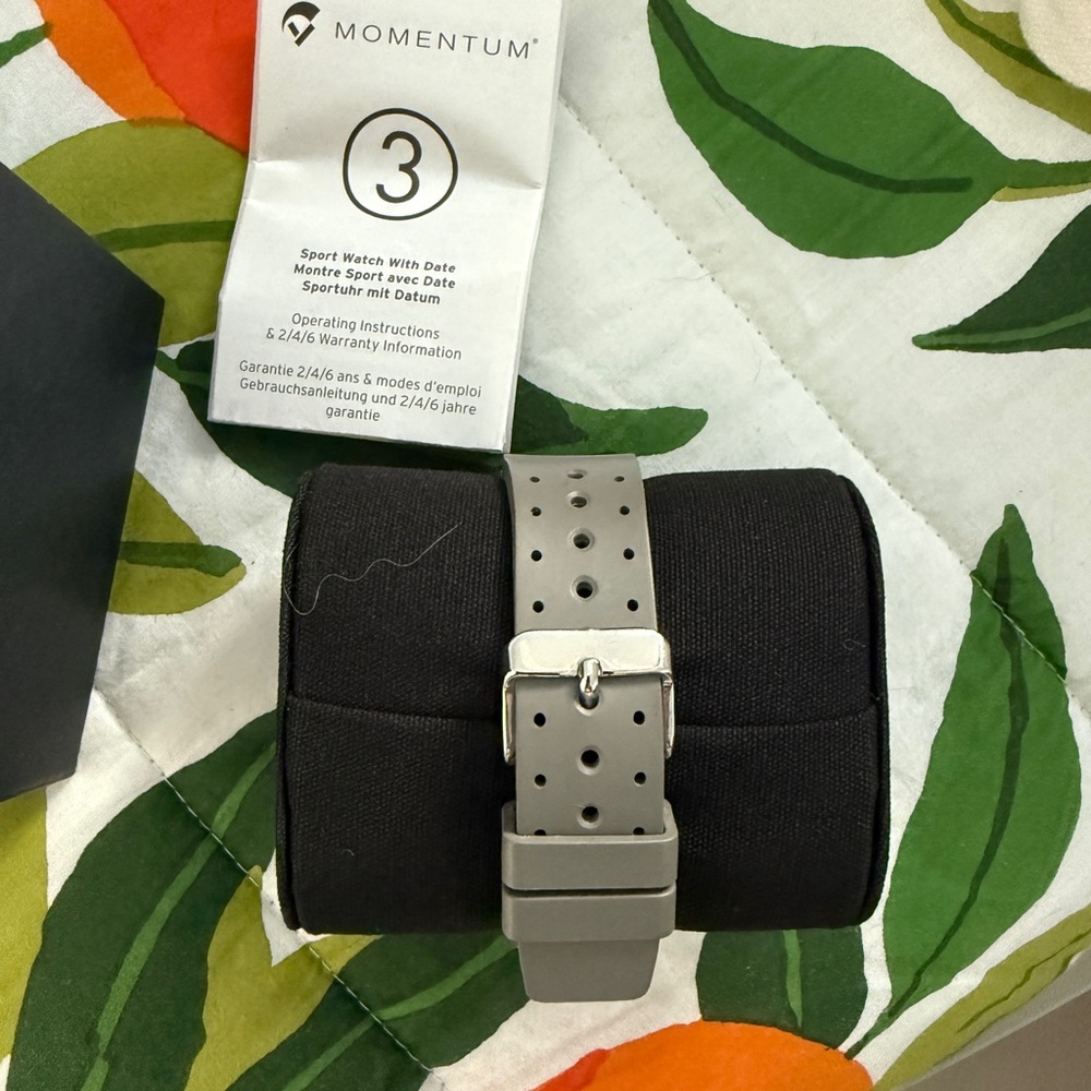 Momentum Men's Grey Silicone Strap Dive Watch - Grey - Picture 4 of 5